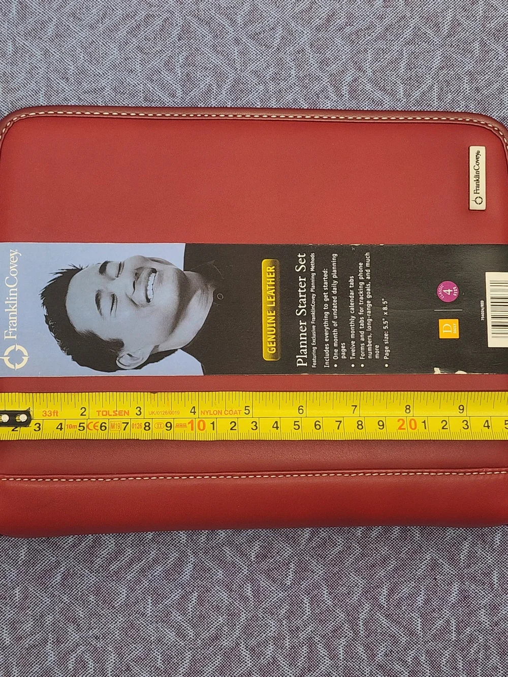 Brand New- Deadstock • Red Leather Planner • Franklin Covey